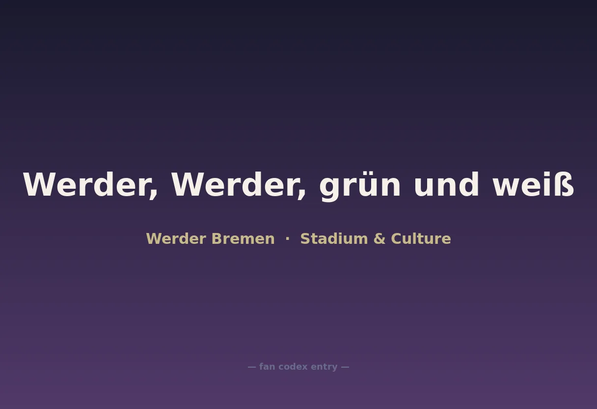 Werder, Werder, grün und weiß