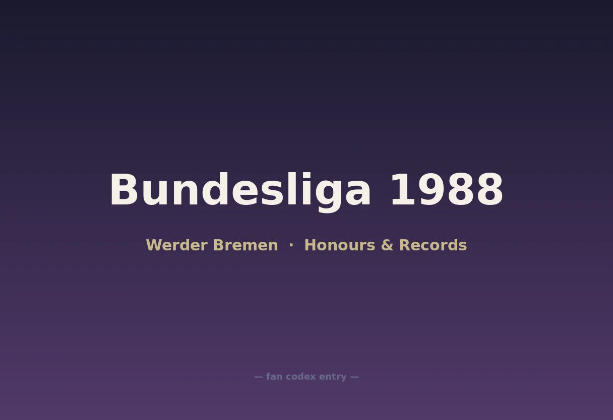 Bundesliga 1988