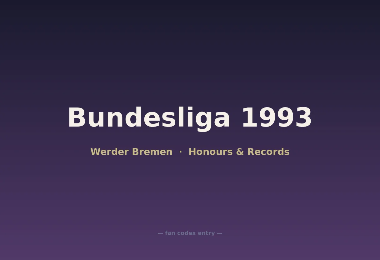 Bundesliga 1993