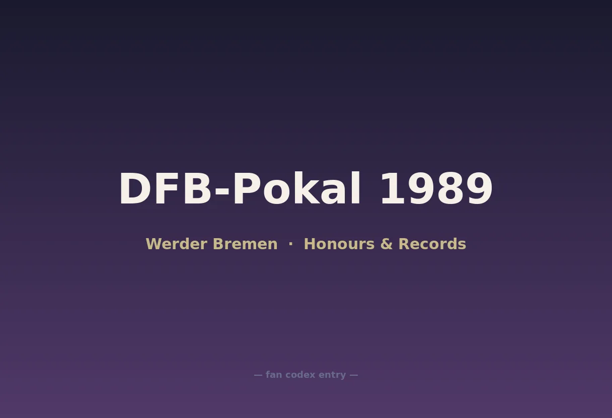 DFB-Pokal 1989