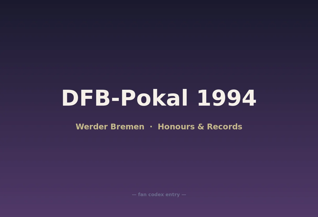 DFB-Pokal 1994