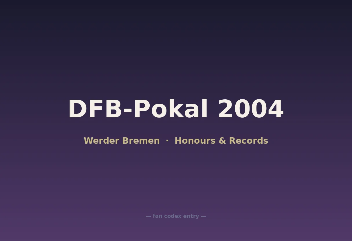 DFB-Pokal 2004